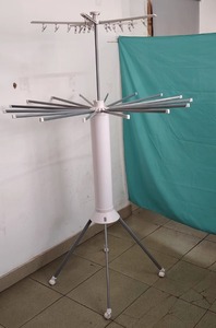 Support de rangement et d'organisation domestique portable en acier chromé réglable pour cintres, capacité de 600 à 800 lb pour le séchage des vêtements - Product Image 5