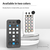 Clavier sans fil mécanique ergonomique Ajazz N1 avec rétroéclairage RGB programmable, raccourcis macro, interface Type-C pour ordinateur de bureau