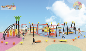 Équipement d'activités sportives pour les grandes communautés, aire de jeux extérieure pour enfants, toboggans d'escalade pour la formation physique des enfants de maternelle - Product Image 6