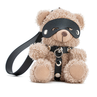 Porte-clés ours en peluche BDSM mignon et original, mini ours en peluche amusant et érotique, décoration de sac pour cadeau fétiche