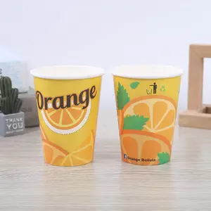 Vasos de papel personalizados, vasos de papel desechables de ondulación, venta al por mayor