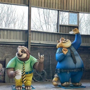 Sculptures de personnages de Zootopia, statues d'animaux de <span class=keywords><strong>film</strong></span> réalistes, conçues pour les parcs à thème, les centres commerciaux, la décoration intérieure et les expositions - Product Image 6