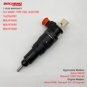 หัวฉีดน้ำมันเชื้อเพลิงคอมมอนเรล 7422569107 สำหรับเครื่องยนต์ Volvo Renault HDE13 F2 รุ่น 85020357 BEBJ1F10001 ยูโร 6 ดีเซล - Product Image 1