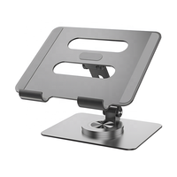 Support de tablette pliable rotatif à 360 degrés en alliage d'aluminium pour ordinateur portable Support de tablette portable pour iPad
