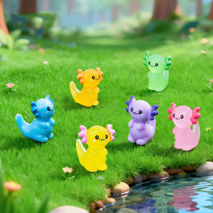 Mini Figuras de Axolotl de Resina, Adornos para Jardín de Hadas, Paisaje, Acuario, Casa de Muñecas - Product Image 3