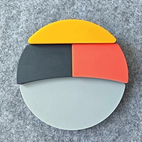 4 Oberflächen 12 Zoll Practice Drum Pad Silent Practice Pad zum Trommeln mit verschiedenen Spielflächen