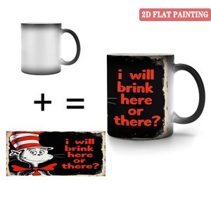 Frosted Black 11oz <b>Ceramic</b> <b>Mug</b> Heat Sensitive Blank Cup Thanksgiving Gift - Product Image 4