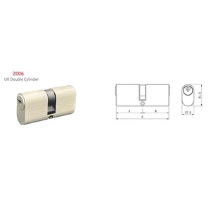 Cilindro estándar escandinavo sudamericano Módulo interno externo ovalado Llave normal nórdica Cerradura de cilindro de 7 pines y 6 pines - Product Image 4