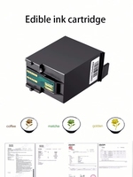 Cartucho de Tinta Comestible Marrón Automático para Impresora de Inyección de Tinta EB-FT4 para Café, Certificado Halal, Aprobado por MSDS, Sin Alcohol