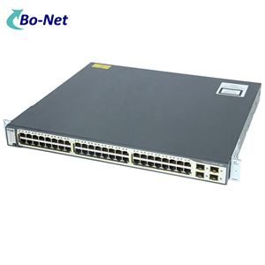Commutateurs de réseau WS-C3750G-48TS-S utilisés d'origine 3750G 48x10/100/1000M + 4 ports SFP - Product Image 5