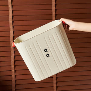 Poubelle rectangulaire Qoqo 12L Plus grande capacité pour la maison, la salle de bain et les toilettes - Product Image 1