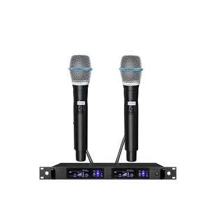 OEM High end QLX24D 2CH Handheld BETA87 SM 58 handheld wireless microphone