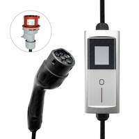 Kabel Harness pengisian daya, kabel PVC & karet tipe US 2 16A 1 fase EV, dengan colokan pengisian untuk mobil elektrik