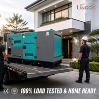 Générateur diesel super silencieux 15kW 20kW 25kW 30kW 40kW 1500 tr/min Triphasé 400V 50Hz Utilisation domestique ATS Commutateur de transfert automatique