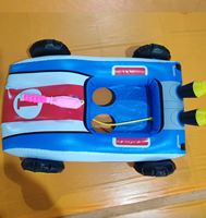 Bateau gonflable pour enfants, radeau de natation, jouet pistolet à eau, kart aquatique pulvérisateur d'eau pour jeux extérieurs, bouée de piscine en PVC