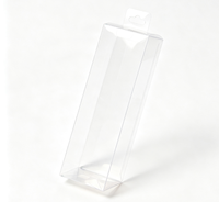 Boîte cadeau rectangulaire transparente en PET, emballage en plastique PVC pour artisanat, petits ornements, emballage cadeau