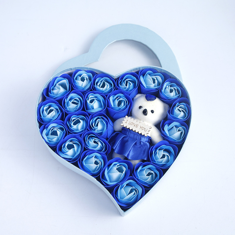 22 orsetti dell'amore con cuore blu