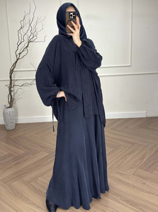 Ensemble Robe Musulmane Femme R-689 : Blouse, Jupe Longue, Style Marocain Dubaï, Tenue Arabe, Abaya Ramadan - Product Image 6