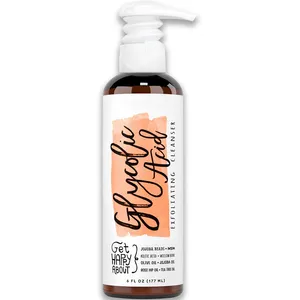 Private Label Organic Deep Clean Clears Prevents Acne Face Wash Exfoliating Glycolic Acid Facial Cleanser