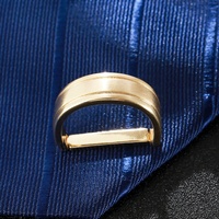 Ensemble de pinces à cravate en métal de haute qualité, finition argentée, motif uni, accessoires pour hommes, finition polie, attaches de cravate, pince à cravate
