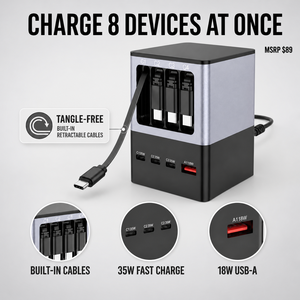 Tragbare Desktop Superschnelle PD-Ladestation 8-in-1 Multi-Port <span class=keywords><strong>200W</strong></span> Laptop-Ladegerät Desktop-Dockingstation für Laptops - Product Image 1