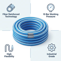 Tuyau en maille PVC transparente de qualité supérieure, 100 pieds, stabilisé aux UV, renforcé de fibres, flexible, tube à eau non toxique, tuyau sûr