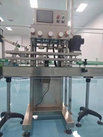 Machine automatique de capsulage et d'étiquetage de petites bouteilles en verre en plastique pour flacon d'huile de parfum liquide à eau