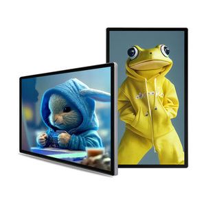 Layar Lcd dipasang di dinding 55 inci Monitor iklan toko Retail dalam ruangan layar sentuh terpasang di dinding papan tanda Digital - Product Image 1