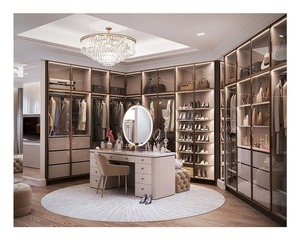 Tủ quần áo walk-in cao cấp, thiết kế hiện đại, sang trọng, kiểu Mỹ, được tùy chỉnh, chất lượng cao cấp, bộ đầy đủ. - Product Image 5