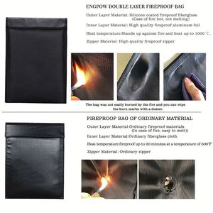 Wholesale File Folder <b>Bag</b> Waterproof Fireproof Safe Storage <b>Bag</b> - Product Image 4