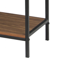 Table console contemporaine avec 2 étagères et rangement pour salon, chambre à coucher, hôpital - Bureau en bois de haute qualité