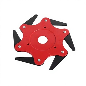 Cuchillas de Acero al Manganeso de Alta Calidad para Cortacésped Manual de Empuje, Accesorios Rojos y Negros para Cortacésped a Gasolina con Ancho de Corte de 12 cm, Escoba - Product Image 2