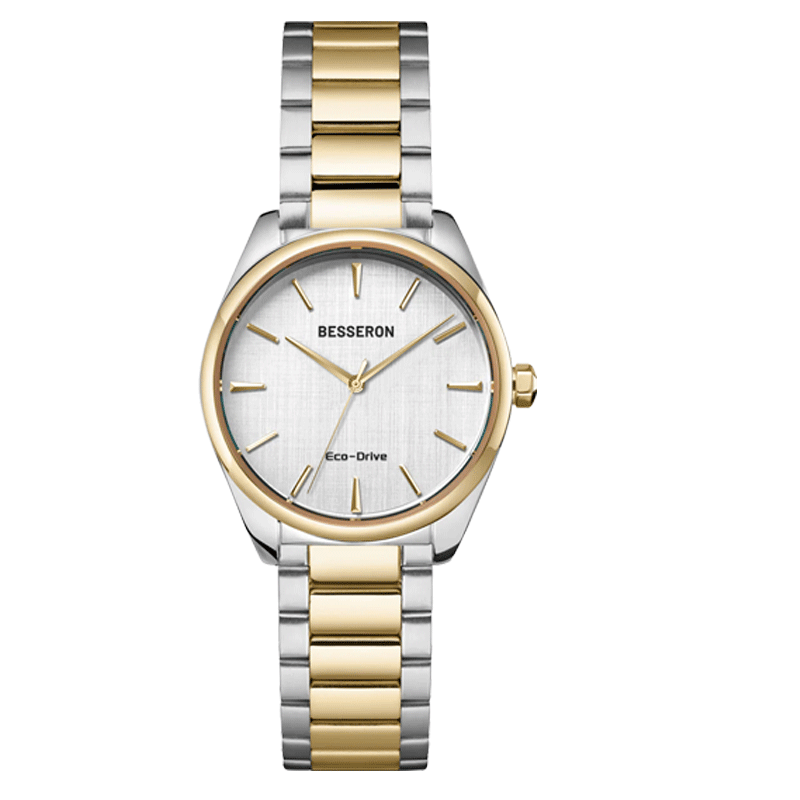White dial solor watch