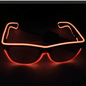 PROMOS HAL-025 Lunettes <span class=keywords><strong>de</strong></span> fête lumineuses à LED avec fil EL coloré <span class=keywords><strong>en</strong></span> PVC, activées par le son, décorations <span class=keywords><strong>de</strong></span> Noël attrayantes pour - Product Image 3