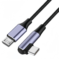 Kabel Transfer Data pengisi daya Pria, USB C Male ke Mini Usb 5pin 1m Untuk kamera
