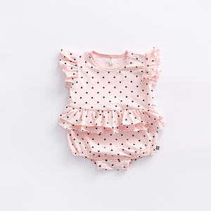 Ropa de Verano para Bebés Niñas Recién Nacidas de 0 a 24 Meses, Mono con Mangas Volantes, Venta al Por Mayor - Product Image 2