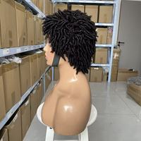 Perruques Courtes Femme Prix Usine en Gros Coupe Pixie Cheveux Noirs Naturels Frange Brun Foncé Fabriquées à la Machine Réglables