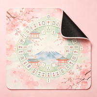 Tapis de Mahjong Lavender Field, motif floral violet, antidérapant, en microfibre, pour 4 joueurs, maison et jardin