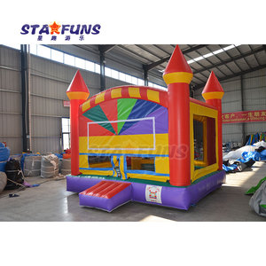 Château plein d'entrain de videur gonflable coloré de maison de rebond de PVC de qualité commerciale pour des locations d'amusement de château sautant extérieur - Product Image 2