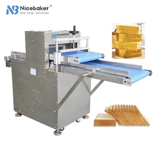 Commercial Automatic Electric Hamburger Bun Slicer Bread Slicers Burger Cutter Bakery Equipment Hamburger Slicer