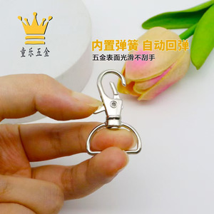 Porte-clés mousqueton en alliage de zinc, 1 pouce, forme irrégulière, résistant à l'usure, pour sacs, accessoire de sac pour hommes et femmes - Product Image 3