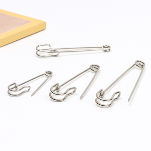Accessoires de <span class=keywords><strong>couture</strong></span> pour vêtements multi-tailles, épingle de sûreté en métal argenté nickelé en acier inoxydable de grande taille - Product Image 4