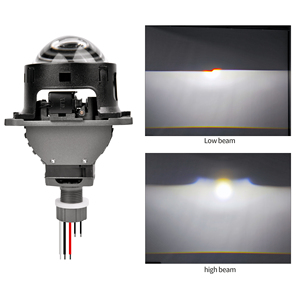 ไฟหน้าโปรเจคเตอร์แบบ Bi-<span class=keywords><strong>LED</strong></span> สามสี รุ่น Chenlang ขนาด 3 นิ้ว สว่างพิเศษ ไฟสูง/ต่ำ 140W/120W สำหรับรถยนต์พวงมาลัยขวา/ซ้าย  แบบแบน สำหรับอุปกรณ์ตกแต่งรถยนต์ - Product Image 3