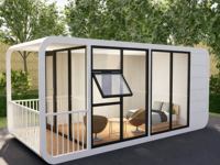 Fournisseur chinois d'activités économiques : Hôtel capsule de jardin en structure d'acier préfabriquée, Cabine Apple, Conteneur, Petite maison