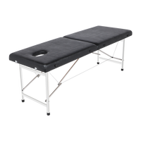 Lit de massage pliable portable avec renfort à double poutre pour une utilisation facile et pliable pour les cliniques, les salons de beauté et les clubs de fitness