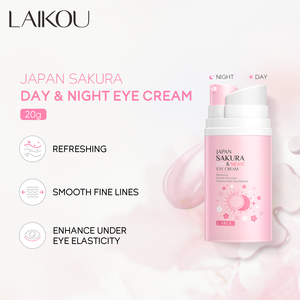 LAIKOU JAPAN SAKURA DAY & NIGHT Care 2 in 1 ครีมบำรุงรอบดวงตา 20 กรัม ลดรอยคล้ำและริ้วรอย - Product Image 2