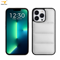 Nouvelle coque de téléphone en duvet de marque tendance 2026 pour iPhone 13 Pro Max, coussin d'air en coton, antichoc, coque souple
