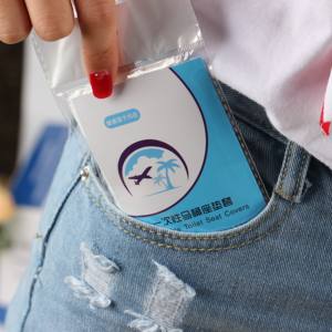 Özelleştirilmiş 6 adet tek kullanımlık plastik tuvalet oturağı kapak kamu tuvalet banyo seyahat taşınabilir tuvalet kapağı - Product Image 3