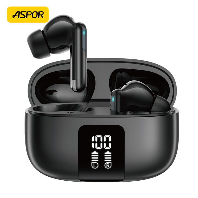 ASPOR A639 True Wireless Earphones Hot Sell Earphones Top Quality Wholesale Price 2025 New ANC&ENC