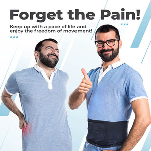 Relief Waist <strong>Back</strong> Pain <strong>Herniated</strong> <strong>Disc</strong> Work Sciatica Scoliosis Breathable Mesh Design Lumbar Pad Straps Support Belt - Product Image 3
